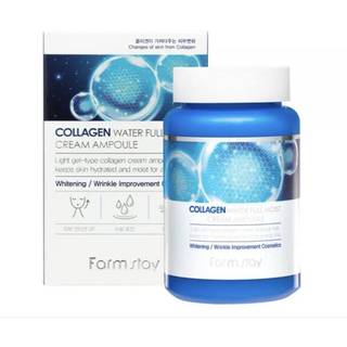 Farmstay Collagen Water Full Moist Cream Ampoule Fugtende creme I ampuller 250 ml - 250 ml