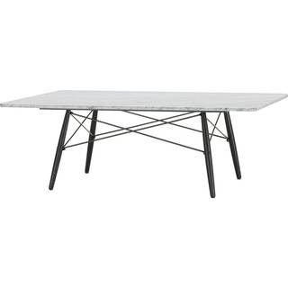 Vitra Eames Sofabord Rektangulært Hvid Marmor/Sort Ask