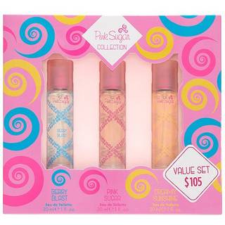 Pink Sugar Coffret 3 PC Women's Perfume Gift Set inkluderer 1 fl oz Berry Blast og cremet Sunshine Eau de Toilette Travel-Friendly