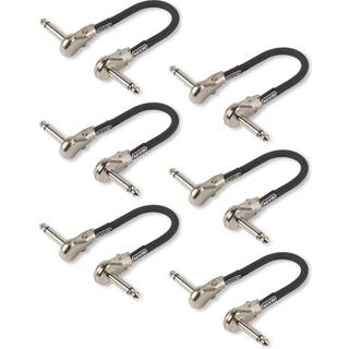 Dunlop MXR 6 tommer h?jre vinkel Pandekage guitar patch kabler til effekter pedaler 6 pakke