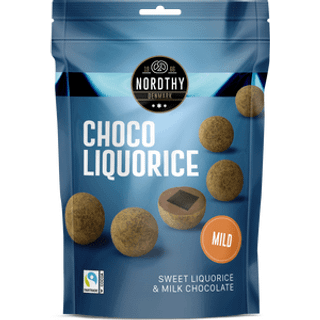 Nordthy Lakridskugler Chokolade mild - 110 g
