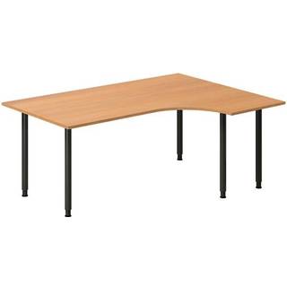 Skrivebord DNA, Bøg 1800x1200 mm Højre I-ben/Sort