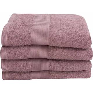Gæstehåndklæde - 100% Blødt bomuld med høj absorberingsevne - 40x60 cm - Støvet rosa håndklæde fra danske By Borg