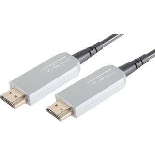 Fiber Optisk HDMI kabel - 4K/60Hz - Sølv - 20 m