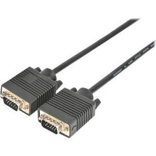Prokord Vga-kabel 5m. 5m. Vga (d-sub) Vga Vga (d-sub) Vga Grå