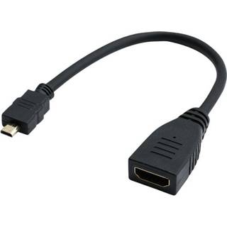 Eletra HDMI F - HDMI Micro M 20Cm-adapter, sort ➞ På lager - klar til levering
