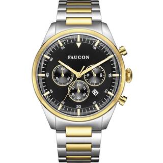 Faucon Chrono F10011 - Herre - 44 mm - Analog - Quartz - Safirbelagt Mineralglas