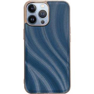Abstract Series iPhone 14 Pro Dækket TPU Cover - Blå