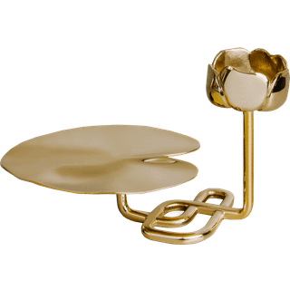 Hilke Collection Ninfea Lysestage No.2 - Lysestager Messing Guld - HL02NI