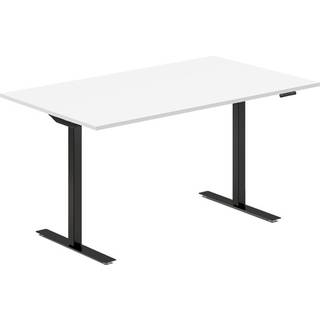 Hæve-sænkebord DNA, Hvid 1400x800 mm 2-ben/Sort