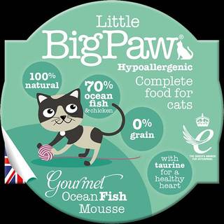 Little BigPaw Cat Gourmet Atlantic Ocean Fish Mousse, 85g -