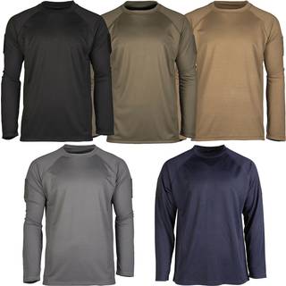 T-shirt - Langærmet - Tactical Quickdry - Sort - Small