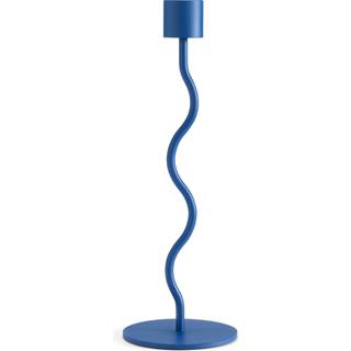 Cooee Design Curved Lysestage 23 Cm - Lysestager Rustfrit Stål Royal Blue - HI-029-07-RB
