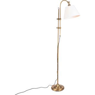 Smart klassisk gulvlampe bronze med hvid inkl. Wifi A60 - Ashley