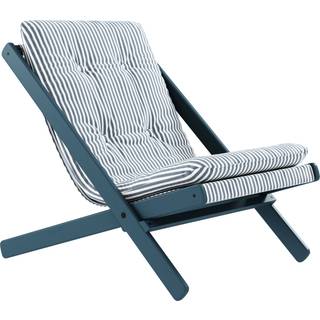 Boogie Lounge Stol fra Karup Design i Massiv FSC Fyrretræ | Japandi - Blue Breeze lacquered - 611 Beach Blue