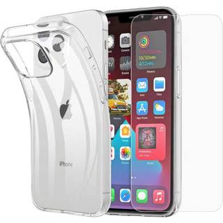 iPhone 13 Cover + Skærmbeskyttelse - Gennemsigtig
