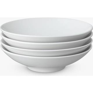 Classic White Pasta Bowls - Set Of 4 -