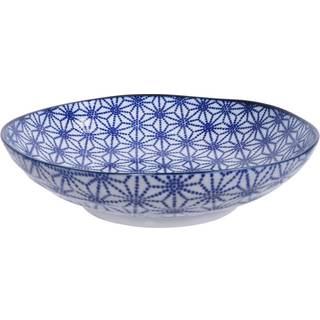 Tokyo Design Studio Nippon Blue Pastatallerken 21 Cm Star - Pastatallerkner Porcelæn Blå - 16032