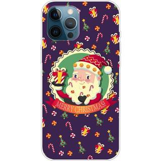 iPhone 14 Pro Fleksibelt Plast Jule Bagside Cover - Juletema