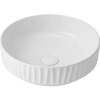 Tvättställ Rund med Dekor Іsberg Vit Blank 40 cm