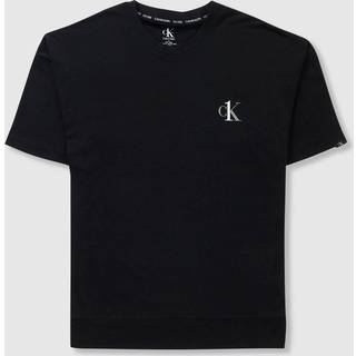 Calvin Klein Underwear Herren T-Shirt schwarz Baumwolle & Mix unifarben