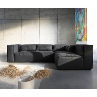 Ecksofa Brom 267x173 cm Graphite Ottomane variabel