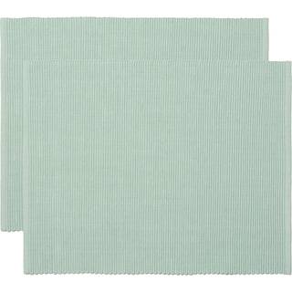 Linum Uni bordskåner 35x46 cm 2-pak Isgrøn