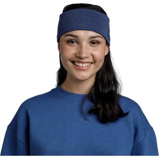 Buff Wide Headband 100% merinould-solid night blue