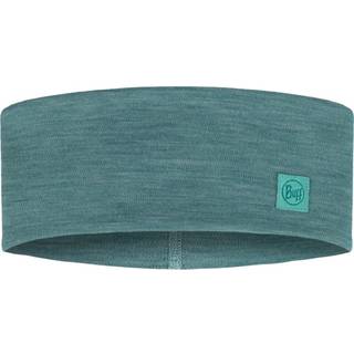 Buff Wide Headband 100% merinould-solid pool