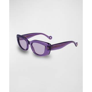 Lanvin LNV641S 516 50 Solbriller Kvinder Purple - Transparent Purple - 50mm