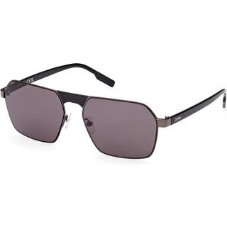 Ermenegildo Zegna EZ0210 08A 59 Solbriller Mænd Grå - Glossy Dark Grey - 59mm