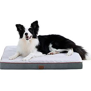 Bedsure Hundeseng Hunde i stor strrelse - Ortopdiske vandttte kledyrssenge med aftageligt vaskbart betrk ggekasse skum hvalpemtte Velegnet
