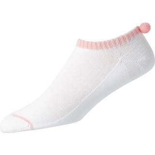 FootJoy Prodry Lightweight Pompom Dame Sokker - Wht/Lpk - Str. Onesize