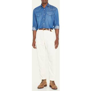 Brunello Cucinelli Denim Western shirt - blue - EU 38
