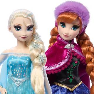 Mattel Frozen Anna & Elsa Doll Set - 2 Disney Princess Collector Fashion Dolls Firar Disneys 100 år av Wonder inspirerad av filmen