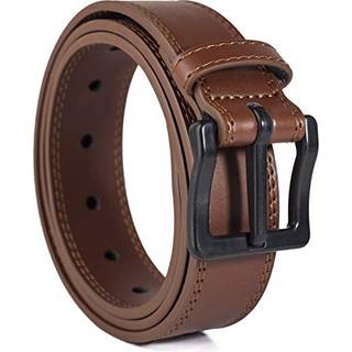 Itay Metal Free Belt - Hypoallergenisk l?der TSA Belt Strap Robust herre Justerbart b?lte Nikkel Gratis b?lte til m?nd