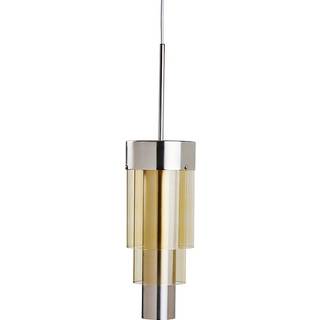 Ebb & Flow A-spire Pendel Sølv / Golden Smoke - Loftslamper Messing Silver - LA102012