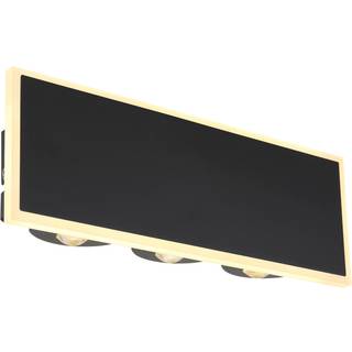 LED-væglampe Saidy, bredde 25 cm, sort, metal