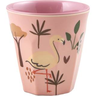RICE Rice børnekop melamin Pink Jungle Animal