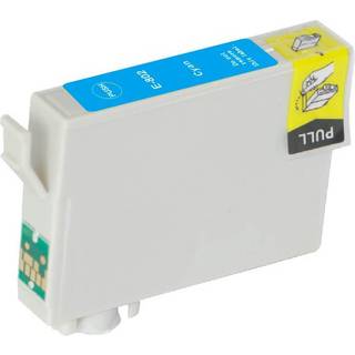 Epson T0802 / C13T08024011 cyan blækpatron - Kompatibel