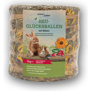 Naturhof Lykke Hø - høballe med blomster (1kg)
