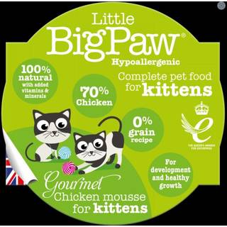 Little BigPaw Cat Gourmet Chicken Mousse for Kittens, 85g -