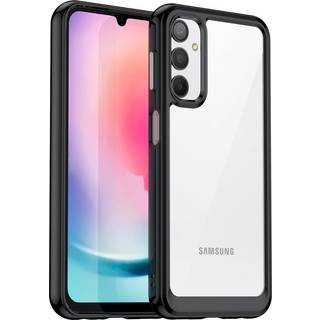 Samsung Galaxy A24 Acrylic Combo Cover Gennemsigtig / Sort