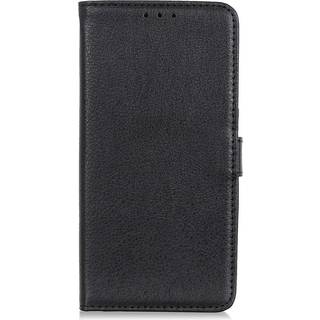 Sony Xperia L4 Litchi Texture Leather Stand Cover m. Kortholder - Sort