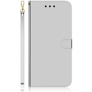 Motorola Moto G22 Blankt Flip Cover m. Strop & Kortholder - Sølv