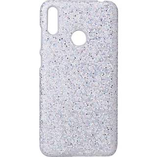 Huawei Y6 (2019) Glitrende Pailetter Læder Cover Sølv