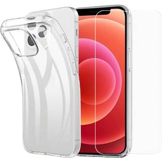 iPhone 13 Mini Bagside Cover + Hærdet Glas Beskyttelesglas - Case-Friendly - Gennemsigtig