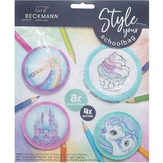 Beckmann Badgets/Mærker Mint/Pink 4 stk