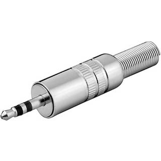 3.5 mm. Minijack stereo hanstik, metal | PRIS-MATCH
