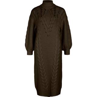 Object dame kjole OBJALISON - Dark Earth Melange - XS